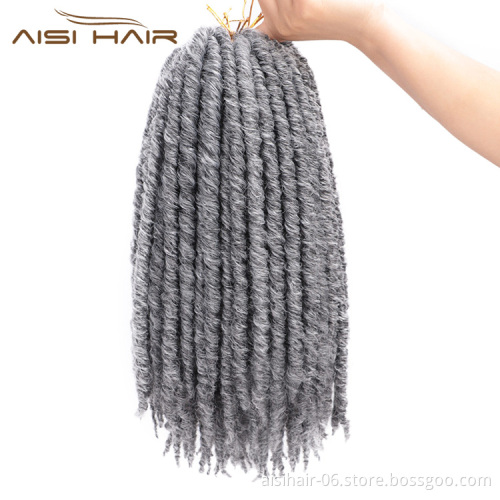 Aisi Hair 16 Inch Dreadlocks Crochet Braids Soft Goddess Faux Locs Crochet Hair Synthetic Braiding Hair 20 Inch Dreadlocks Braid